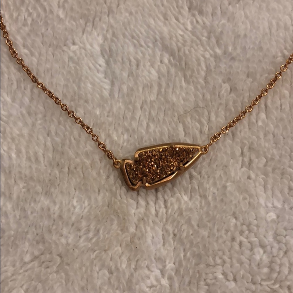 Brand New Rose Gold Drusy Kendra Scott Necklace